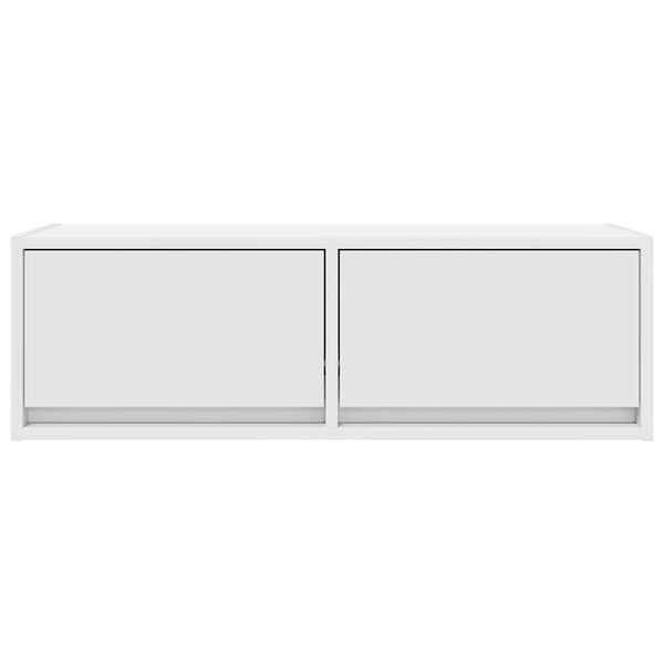 Valkoinen tv-seinäkaapit Horton 80x31x25,5cm (2 kpl puinen)