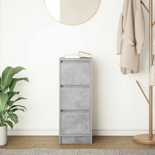 Betoninharmaa senkki Hanzi 29,5x34x76cm (puinen)