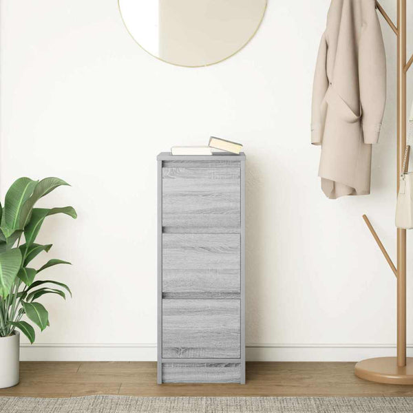 Harmaa senkki Hanzi 29,5x34x76cm (puinen)