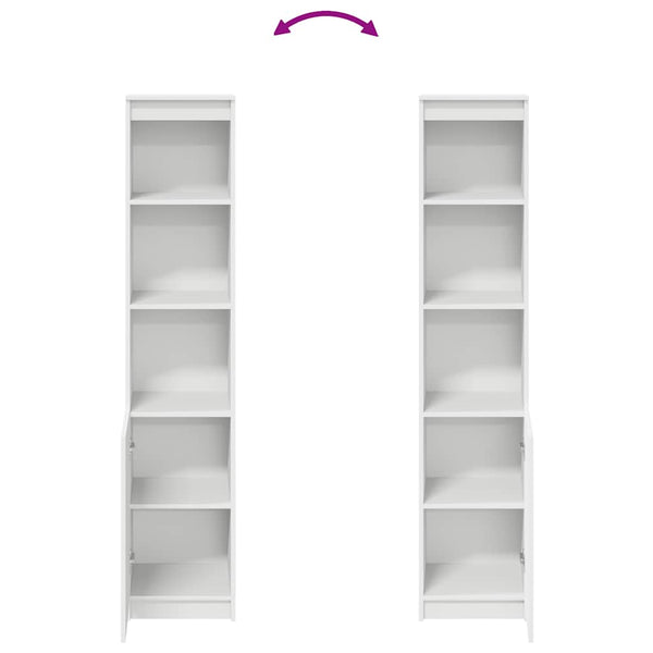 Valkoinen kaappi Haden 37,5x35x180cm (puinen)