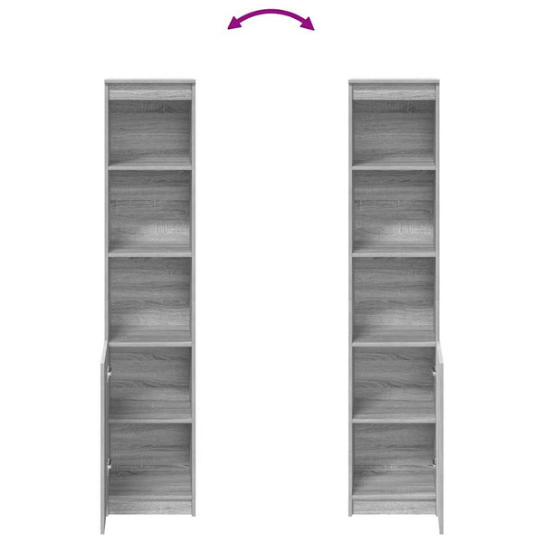 Harmaa kaappi Haden 37,5x35x180cm (puinen)