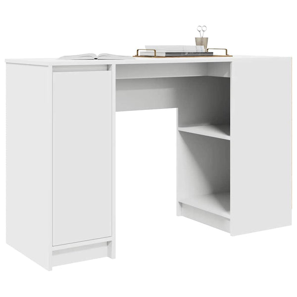 Valkoinen työpöytä Gustie 120x42x76cm (puinen)