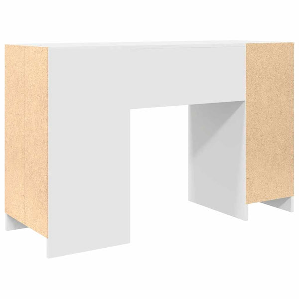 Valkoinen työpöytä Gustie 120x42x76cm (puinen)