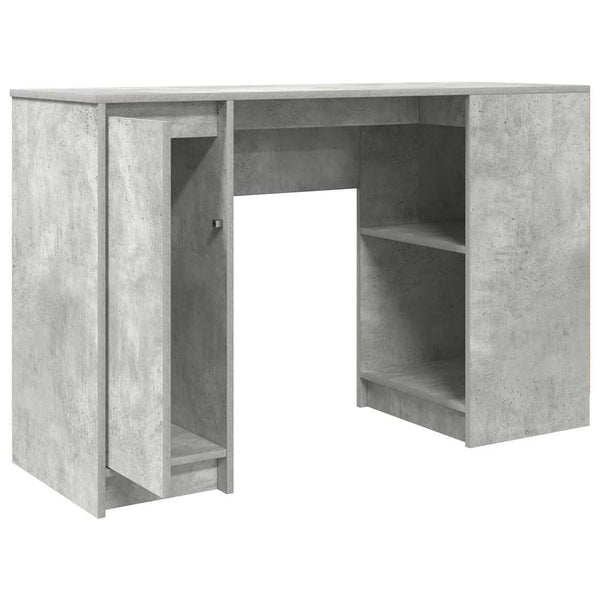 Betoninharmaa työpöytä Gustie 120x42x76cm (puinen)