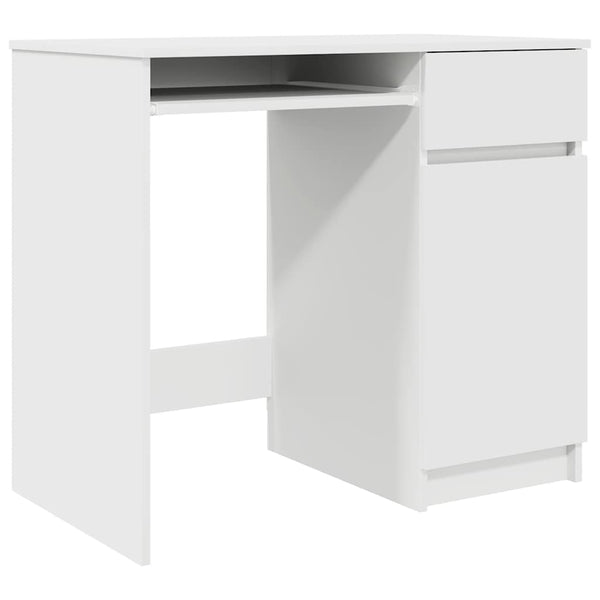 Valkoinen työpöytä Tirpu 86x49x76cm (puinen)
