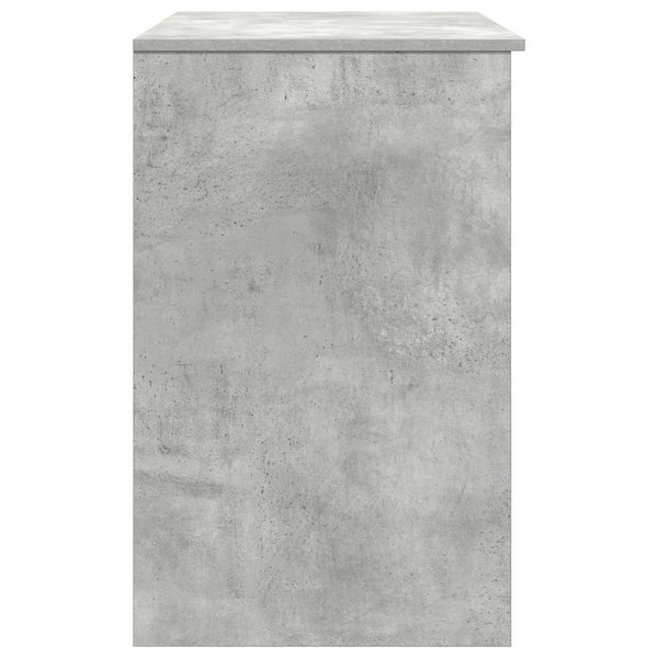 Betoninharmaa työpöytä Tirpu 86x49x76cm (puinen)