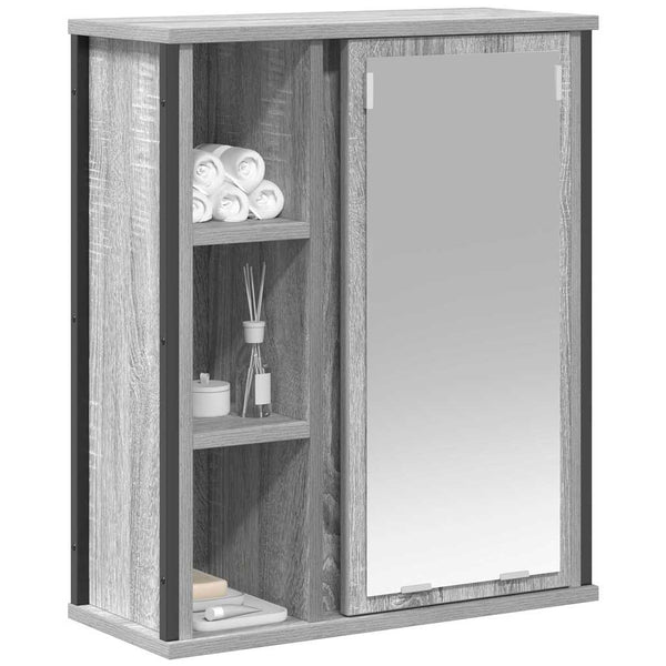 Peiliharmaa kylpyhuoneen seinäkaappi Monori 50x21x60cm (sonoma)