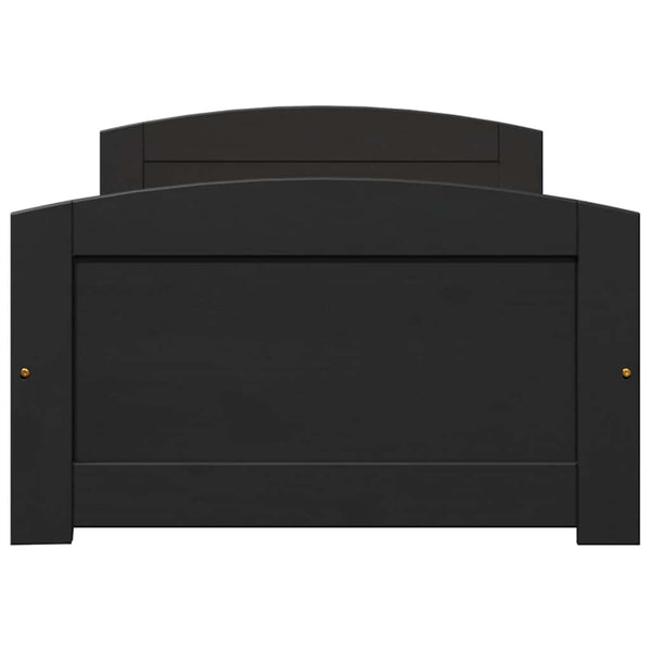 vidaXL-sohvasänky kahdella laatikolla ilman patjaa IRUN musta 90x200cm