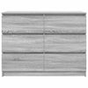 Harmaa senkki Christian 100x35x76cm (engineered wood)