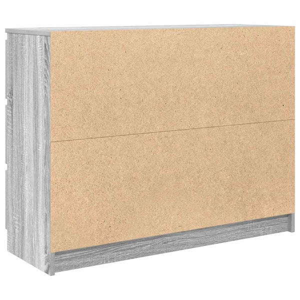 Harmaa senkki Christian 100x35x76cm (engineered wood)