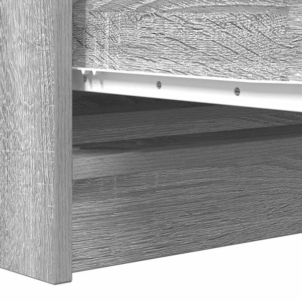 Harmaa senkki Christian 100x35x76cm (engineered wood)
