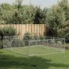 Galvanoitu teräs ulkokoirakennel oven kanssa Virvioara 3x4x1 m