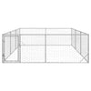 Galvanoitu teräs ulkokoirakennel oven kanssa Virvioara 3x4x1 m