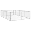 Galvanoitu teräs ulkokoirakennel oven kanssa Virvioara 3x4x1 m