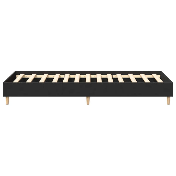Musta sängynrunko Margarusa 100x200cm (ei patjaa engineered wood)