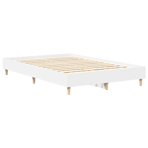 Valkoinen sängynrunko ilman patjaa Margarusa 140x190cm (puinen)
