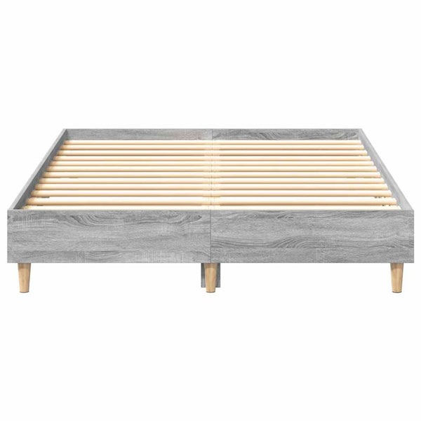 Harmaa sängynrunko ilman patjaa Margarusa 140x190cm (puinen)