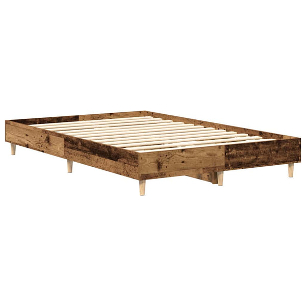 Vanha puu sängynrunko ilman patjaa Margarusa 140x190cm (puinen)