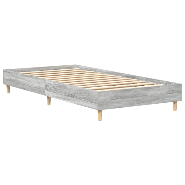Harmaa sonoma sängynrunko ei patjaa Margarusa 90x190cm (suunniteltu puu)