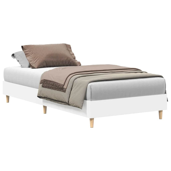 Valkoinen sängynrunko ei patjaa Margarusa 75x190cm (engineered wood)