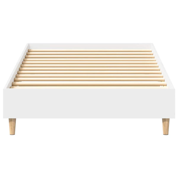 Valkoinen sängynrunko ei patjaa Margarusa 75x190cm (engineered wood)