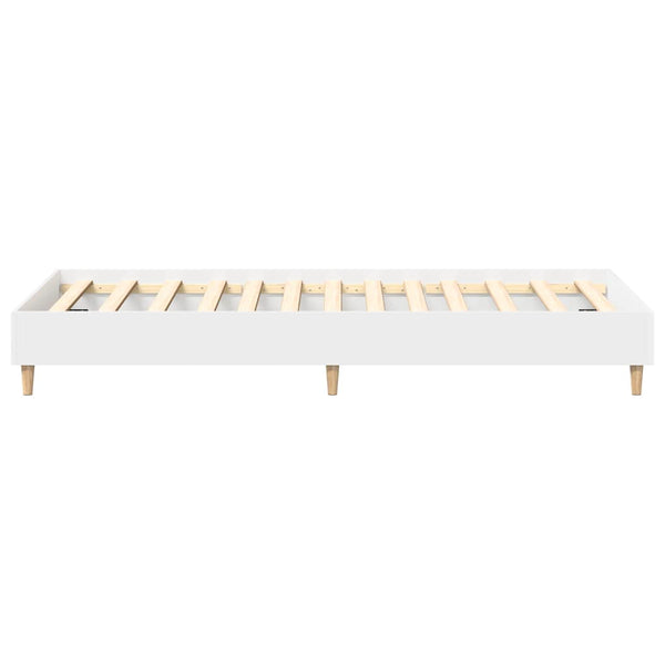 Valkoinen sängynrunko ei patjaa Margarusa 75x190cm (engineered wood)