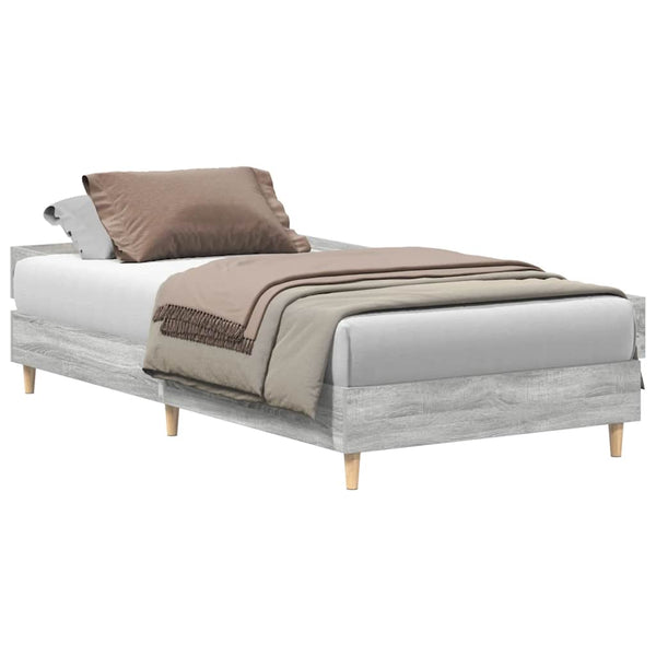 Harmaa sonoma sängynrunko ei patjaa Margarusa 75x190cm (suunniteltu puu)