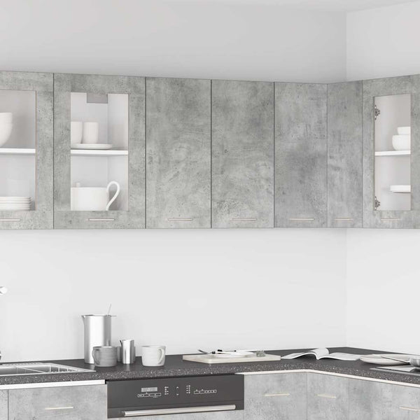 Betonin harmaa keittiön seinäkaappi Valeeria 60x31x60cm (puinen)