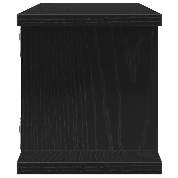 Musta tammi seinähyllyt Vulica 75x18x20cm (2 kpl puinen)