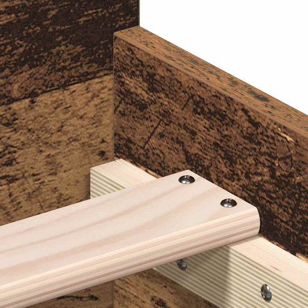 Sängynrunko ilman patjaa Cucu 75x190cm (vanha puu, puinen)