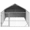 Galvanoitu ulkokoirakennel juoksun kanssa Danner 2x1x1 m (teräs)