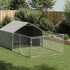 Galvanoitu ulkokoirakennel juoksun kanssa Danner 2x1x1 m (teräs)