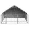 Galvanoitu ulkokoirakennel juoksun kanssa Danner 3x3x1,9 m (teräs)