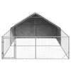 Galvanoitu ulkokoirakennel juoksun kanssa Danner 5x3x1,9 m (teräs)