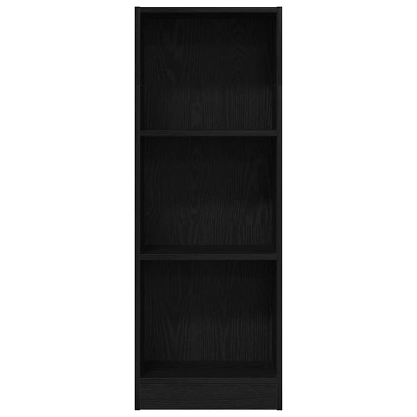 Musta kirjahylly Ciuncan 40x24x109cm (tammi, puinen)