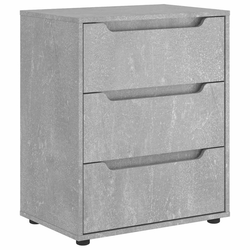 Betoninharmaa senkki visnes Soitan 60x40x73cm (puinen)