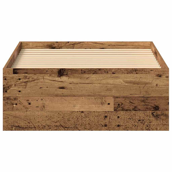 Sängynrunko ilman patjaa Tisha 75x190cm (vanha puu, puinen)