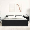 Musta tammi sängynrunko ilman patjaa Cucu 150x200cm (puinen)