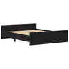 Musta tammi sängynrunko ilman patjaa Cucu 160x200cm (puinen)