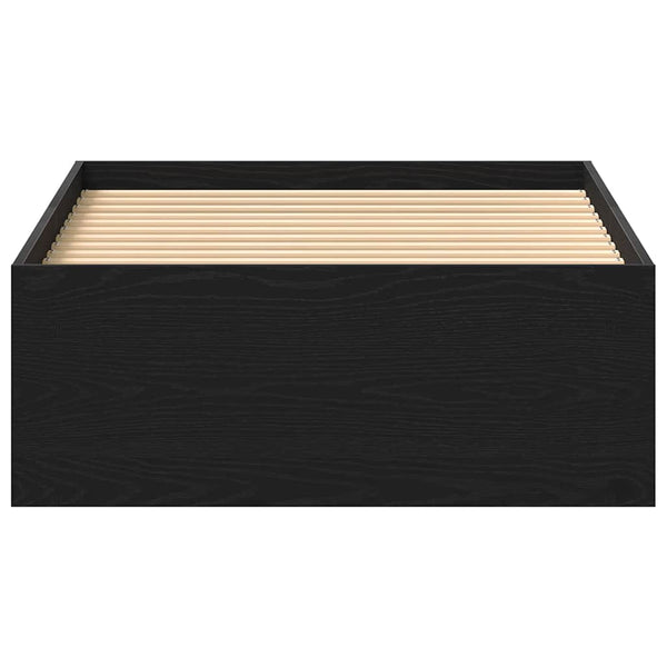 Musta sängynrunko ilman patjaa Tisha 100x200cm (puinen)