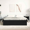 Musta tammi sängynrunko ilman patjaa Tisha 160x200cm (puinen)