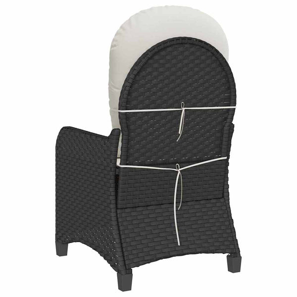 Musta lepotuoli Almyra 56x66x95cm (polyrottinki)