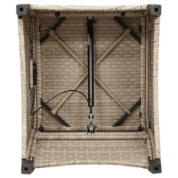 Beige lepotuoli Iarmila 56x66x95cm (polyrottinki)