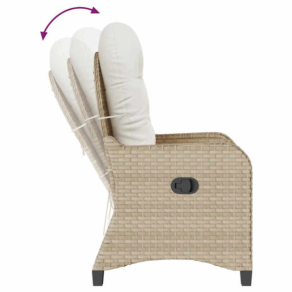 Beige lepotuoli Iarmila 56x66x95cm (polyrottinki)