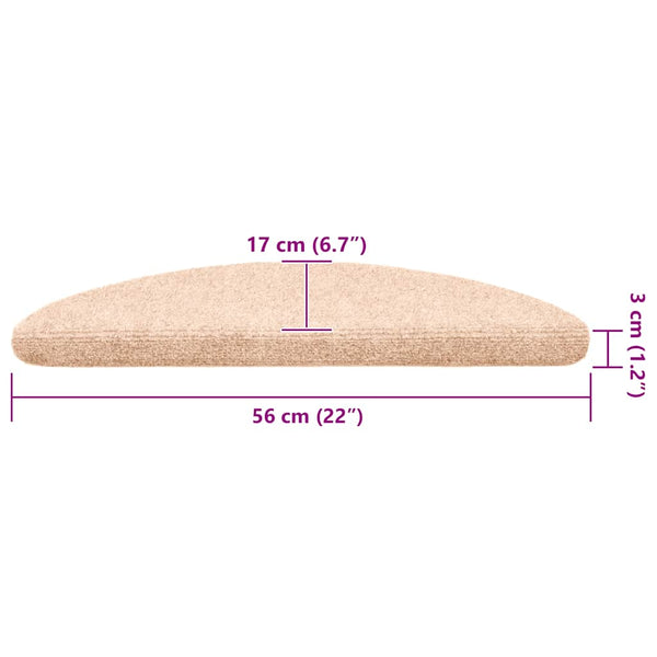 Ruskea itsekiinnittyvät porrasmatot Corbett 56x17x3cm (20 kpl)