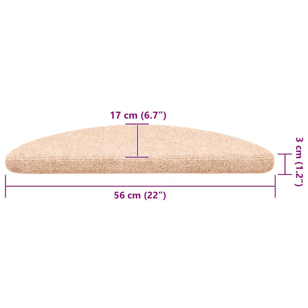 Ruskea itsekiinnittyvät porrasmatot Corbett 56x17x3cm (30 kpl)