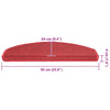 Bordeaux red porrasmatot Maurat 65x24x4cm (30 kpl)