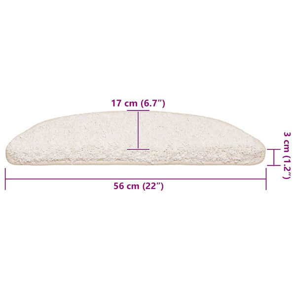 Valkoinen porrasmatot Viziru 56x17x3cm (30 kpl)