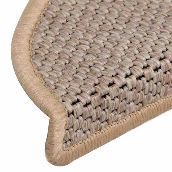 Beige itsekiinnittyvät porrasmatot Melitica 56x17x3cm (30 kpl)