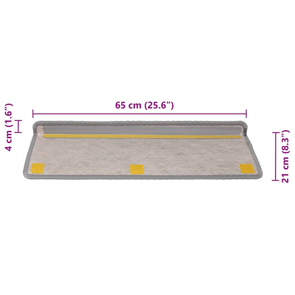 Hopea itsekiinnittyvät porrasmatot Vram 65x21x4cm (30 kpl)